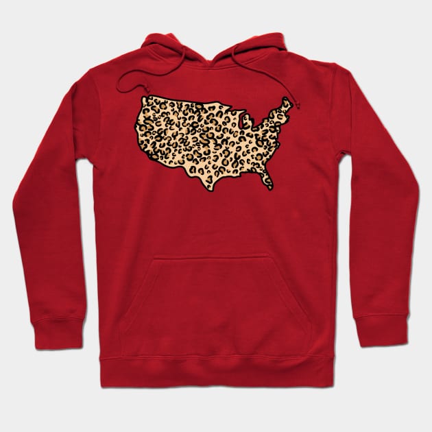 Cheetah USA Hoodie by Milasneeze